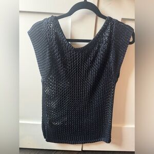 White House black market open stitch sweater